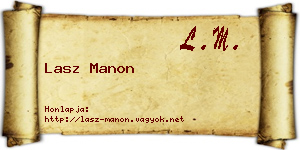 Lasz Manon névjegykártya